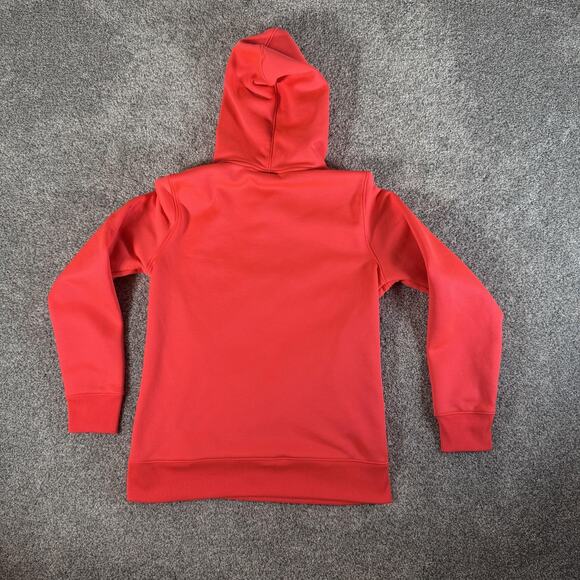 Under Armour Hoodie Medium ColdGear Fleece Big Logo Pullover 1273628 Athleisure - Picture 12 of 13